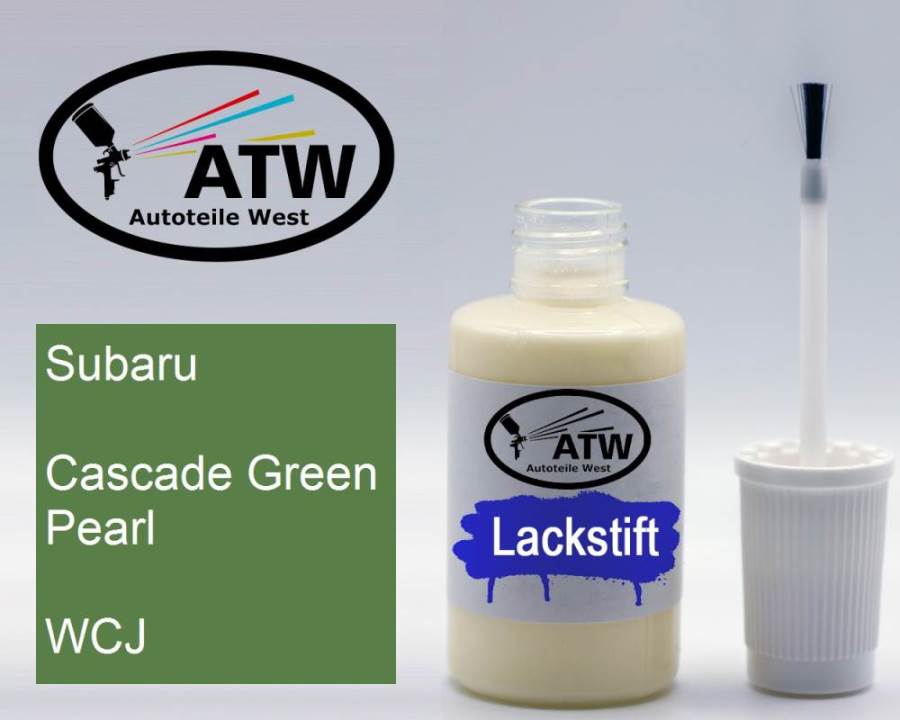 Subaru, Cascade Green Pearl, WCJ: 20ml Lackstift, von ATW Autoteile West.